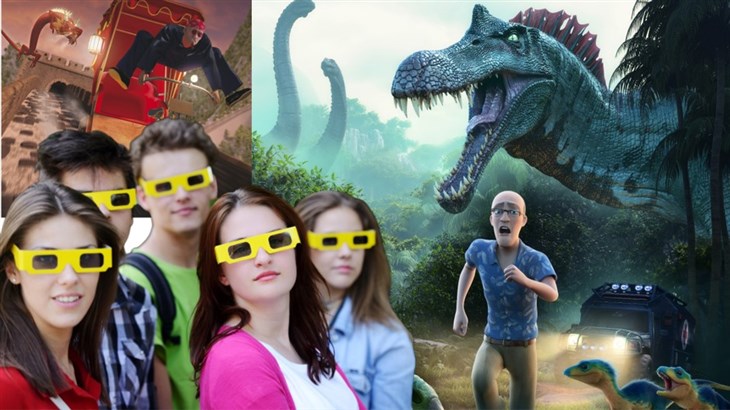 קולנוע 7D אילת, סוג כרטיס כרטיס זוגי לסרט קולנוע 7 מימידים