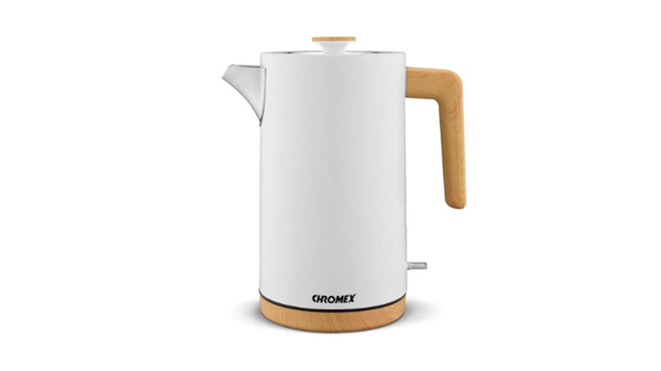 CHROMEX -קומקום חשמלי מעוצב לבן דגם CH669W -כולל משלוח